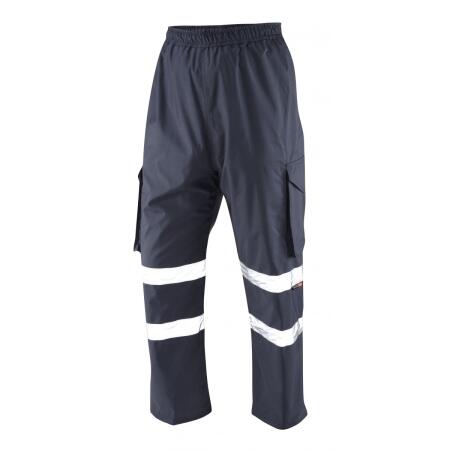 LEO Workwear APPLEDORE Cargo Style Reflective Overtrouser NAVY