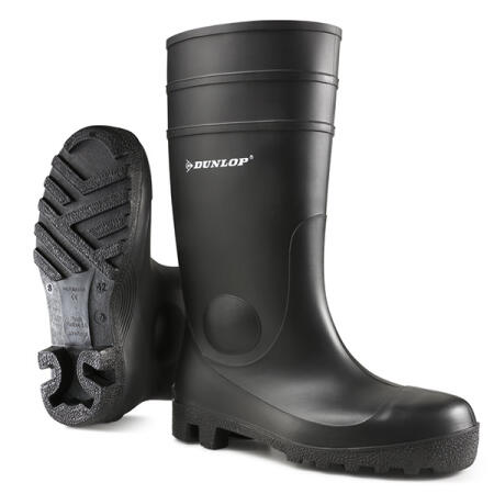 Dunlop Protomaster Full Safety Pvc Wellingtons Black