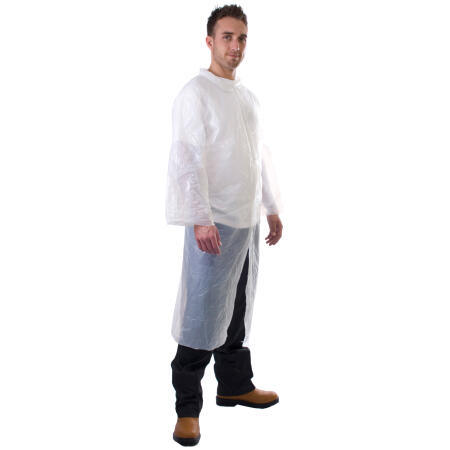 Supertouch Yellow PE Visitors Coats