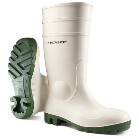 Dunlop Protomaster Safety Pvc Wellingtons White