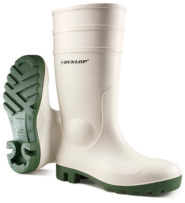 Dunlop Protomaster Safety Pvc Wellingtons White