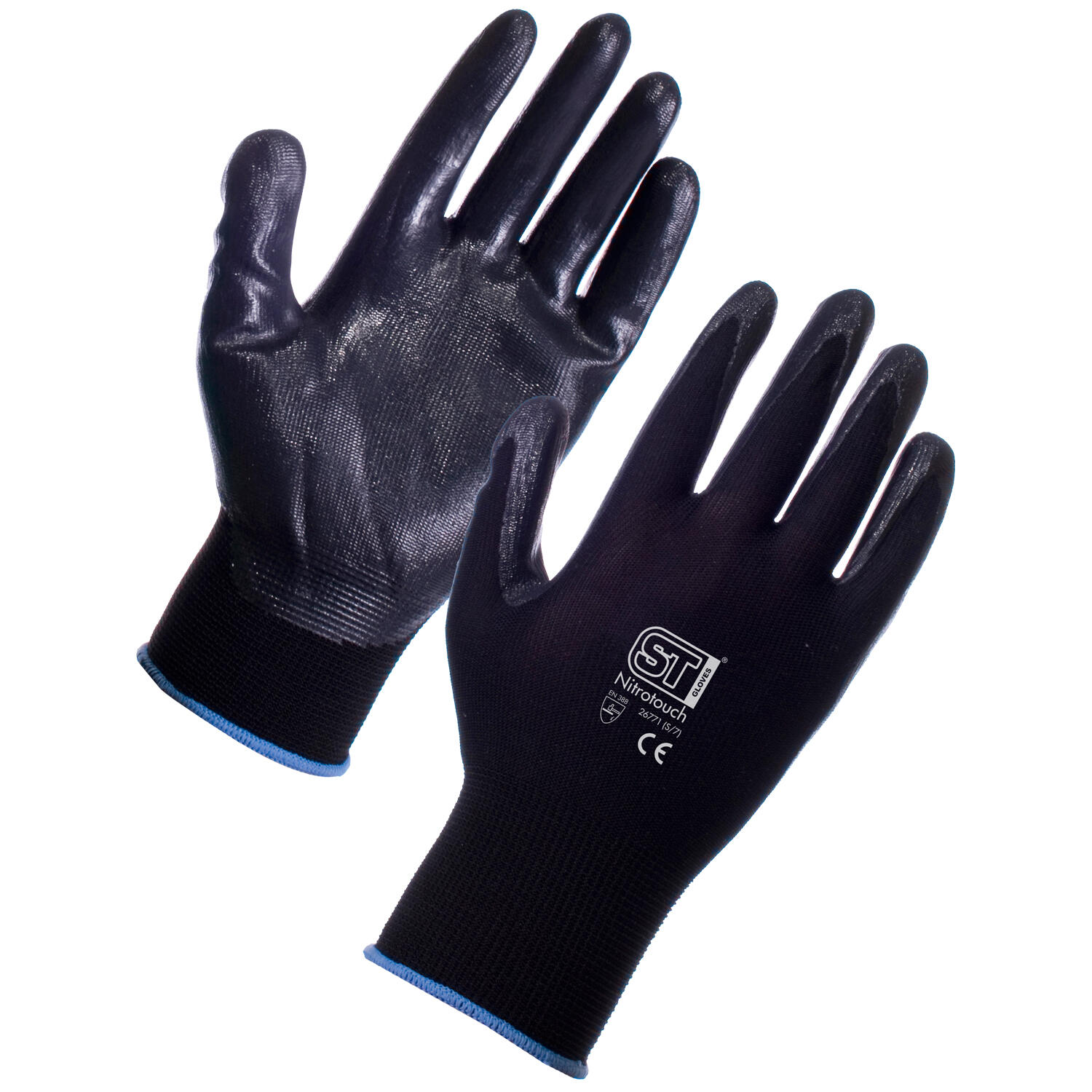 Supertouch Grey Nitrotouch Gloves
