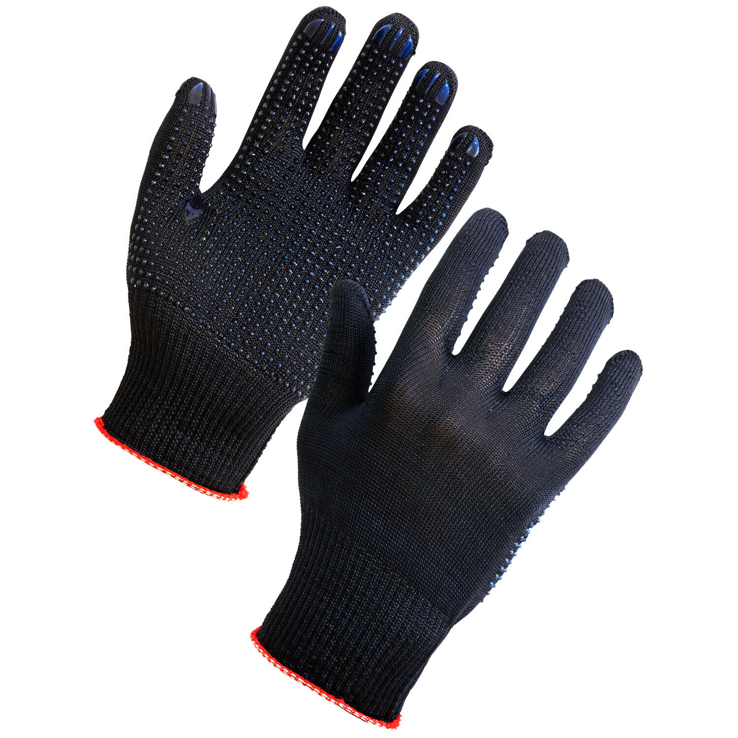 Supertouch Blue Seamless PVC Dot Assembly Gloves