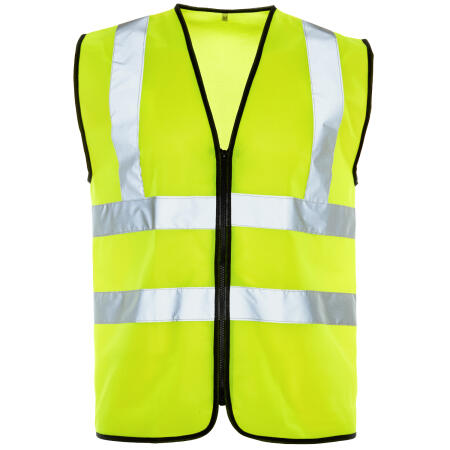 Supertouch Yellow Hi Vis Vest - Zip
