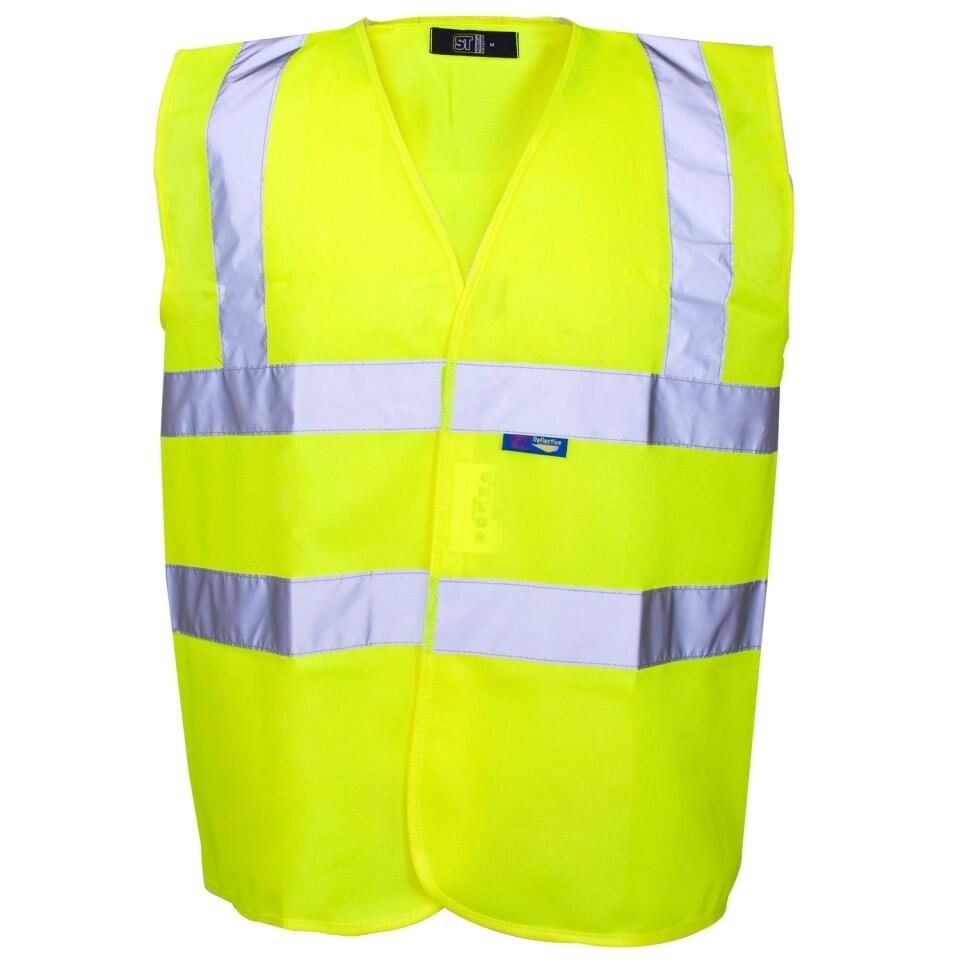 Supertouch Yellow Yellow Hi-Vis Vests Printers Pack