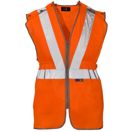 Supertouch Orange Hi Vis Polyester Long Tracker Vest