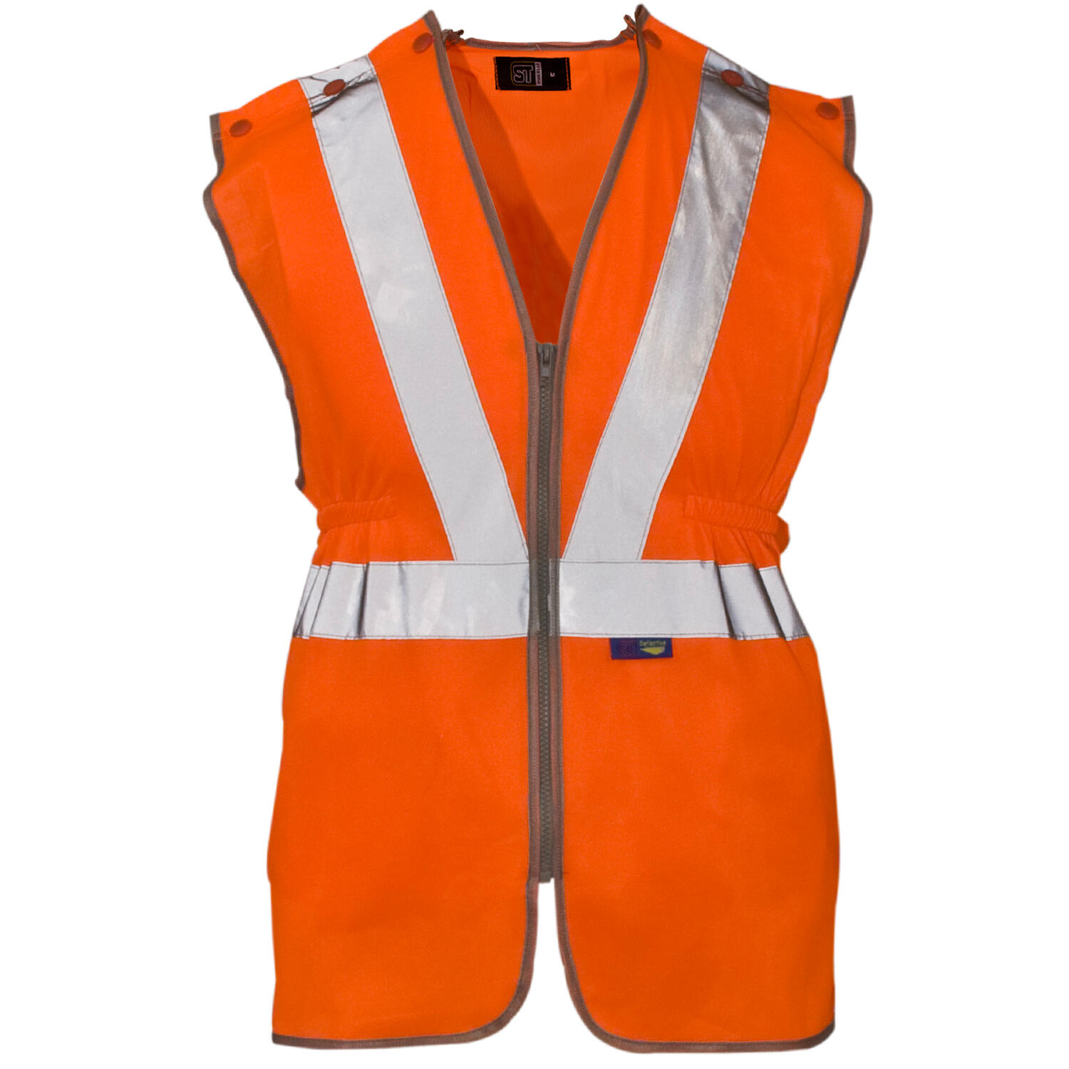 Supertouch Orange Hi Vis Polyester Long Tracker Vest