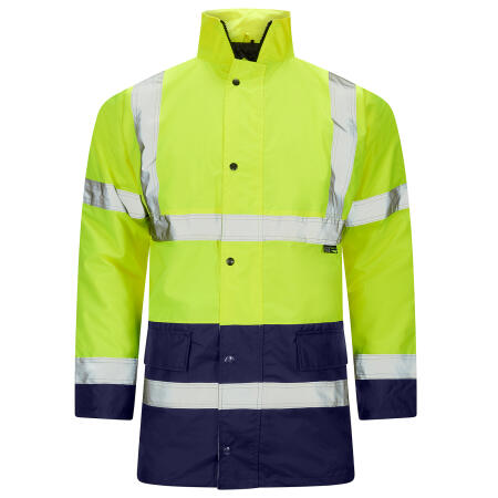 Supertouch Yellow/Navy Hi Vis 2 Tone Parka