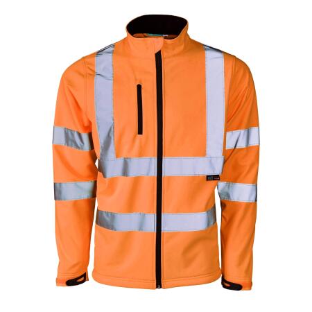 Supertouch Orange Hi Vis Softshell Jacket