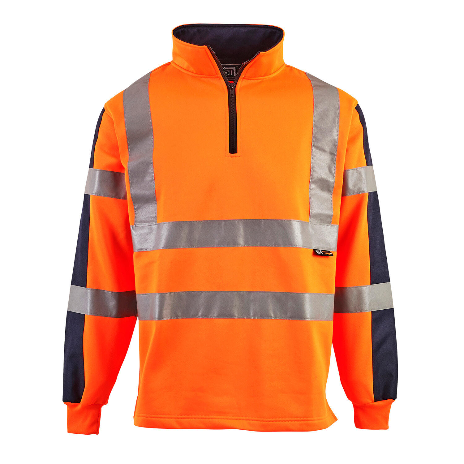 Supertouch Orange Supertouch Hi Vis 2 Tone Orange Rugby Shirt