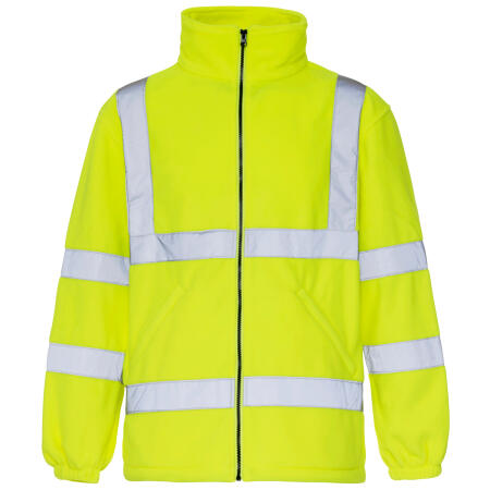 Supertouch Yellow Hi Vis Fleece Jacket