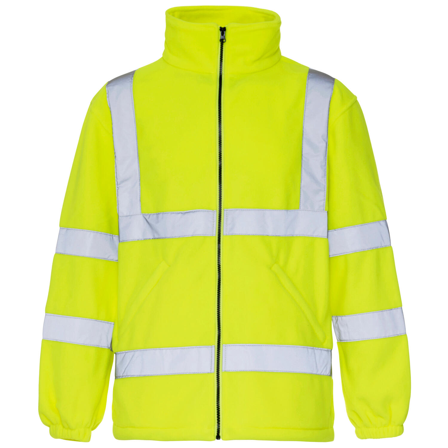 Supertouch Yellow Hi Vis Fleece Jacket