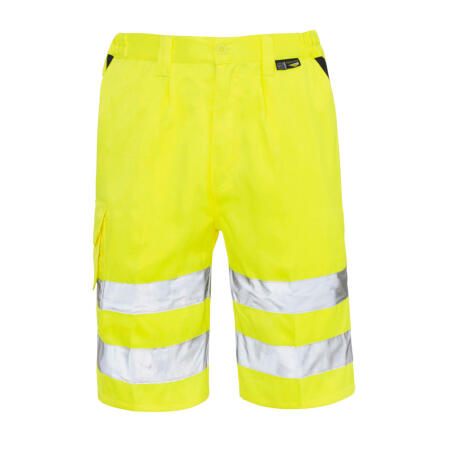 Supertouch Yellow Hi Vis Shorts