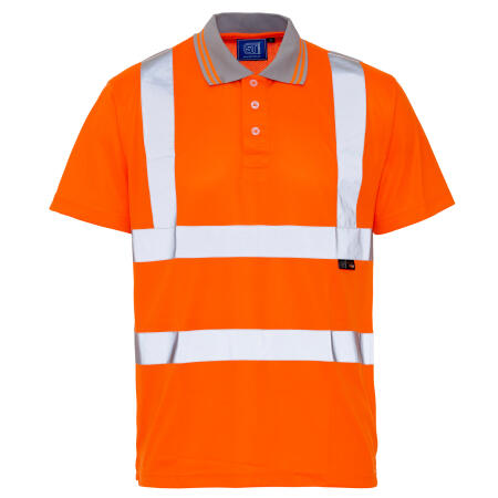 Supertouch Orange Hi Vis Bird Eye Polo Shirt