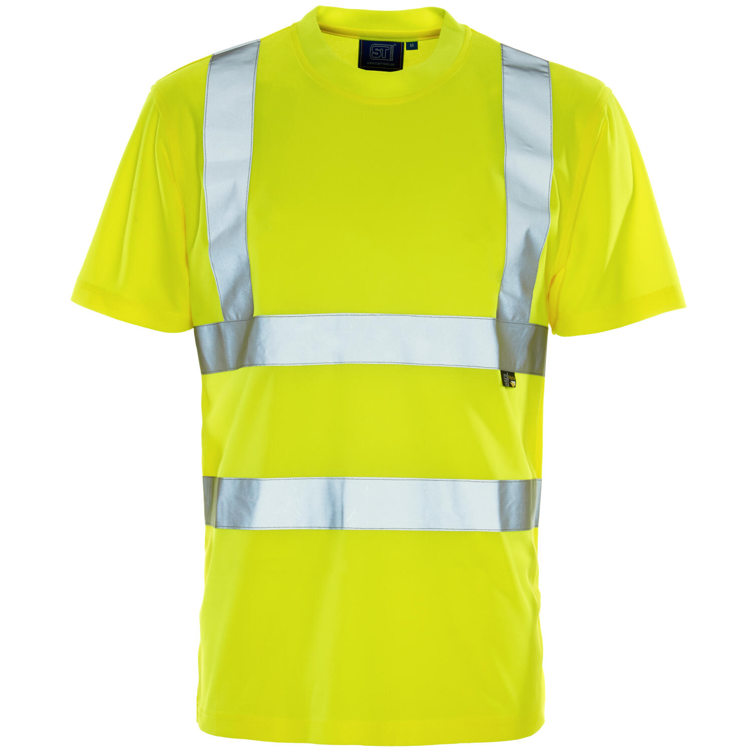 Supertouch Yellow Hi Vis Bird Eye T-Shirt
