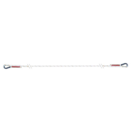 3M Protecta Single Leg Rope Restraint Lanyard 1 Meter White