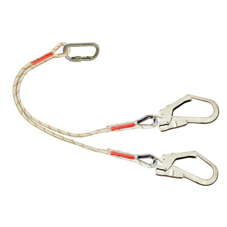 3M Protecta Twin Leg Rope Restraint Lanyard 1.3 Meter White