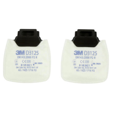 3M D3125 Secure Click P2 R Filter White