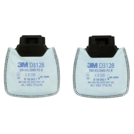 3M D3128 Secure Click P2 R Filter White