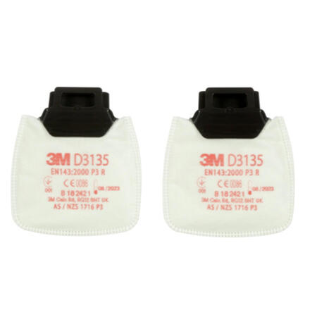 3M D3135 Secure Click P3 R Filter White