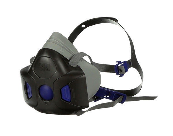 3M Hf-802 Secure Click Half Mask Medium Black