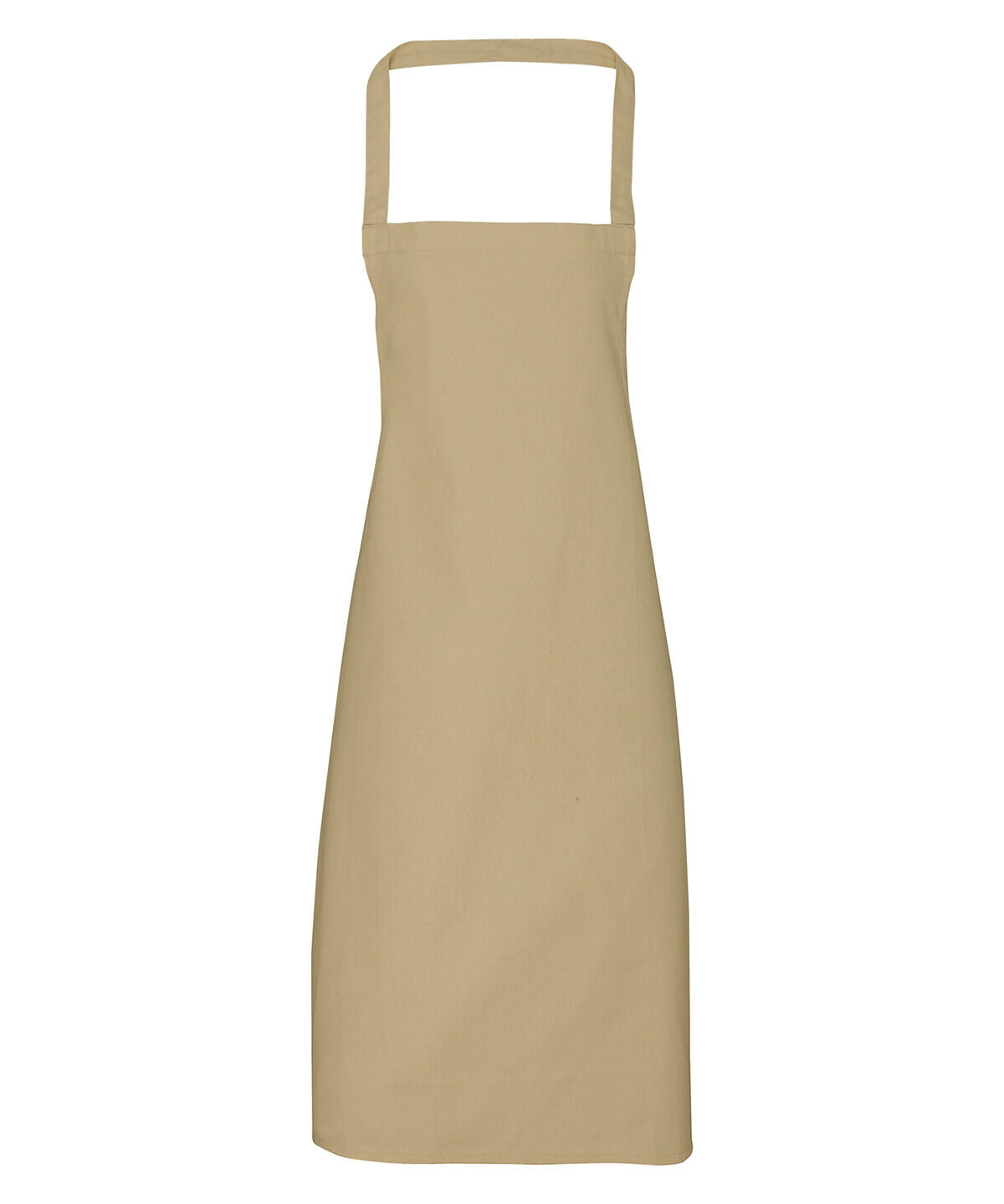 Premier PR102 100% Organic Cotton Bib Apron Brown