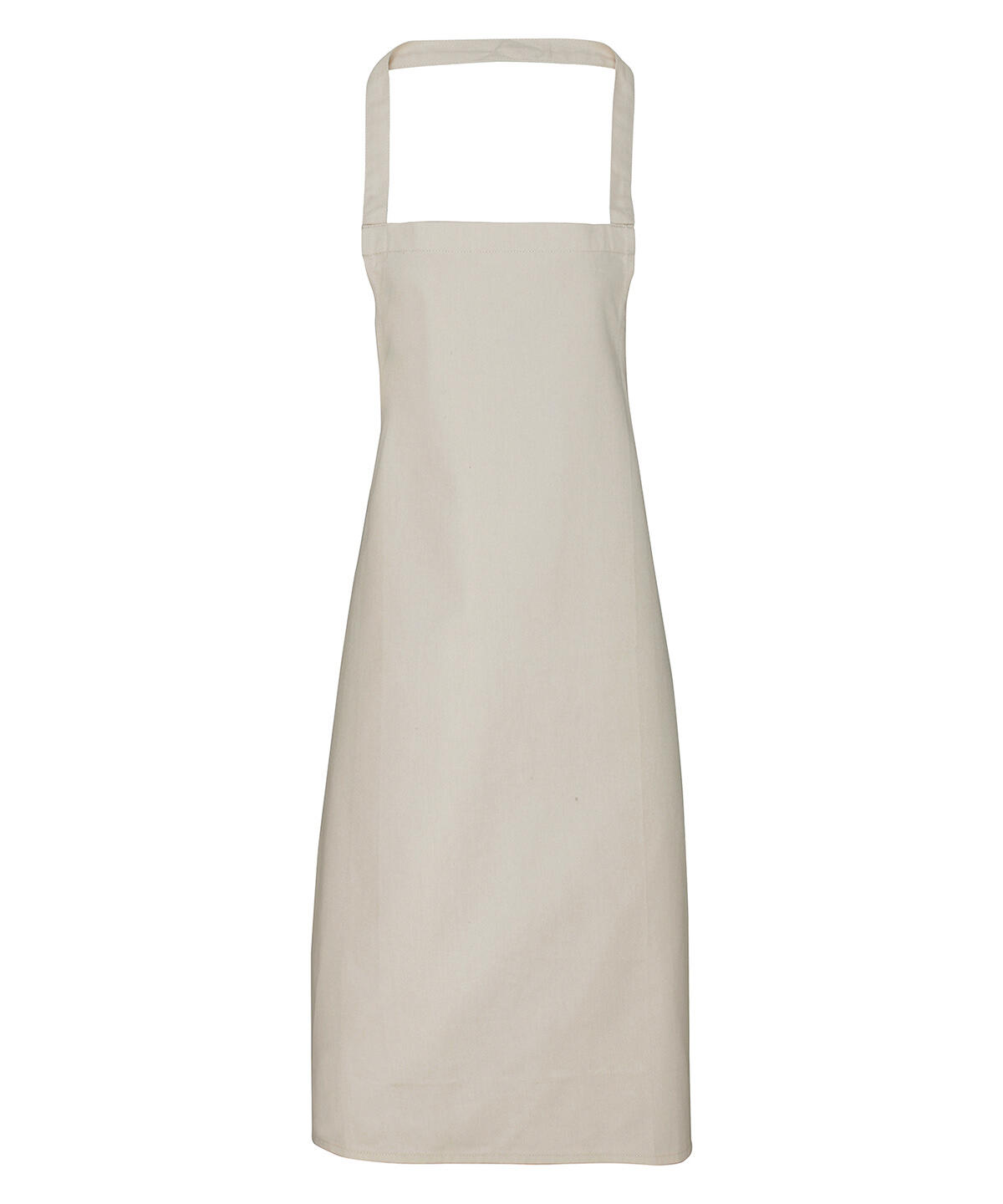 Premier PR102 100% Organic Cotton Bib Apron Neutral