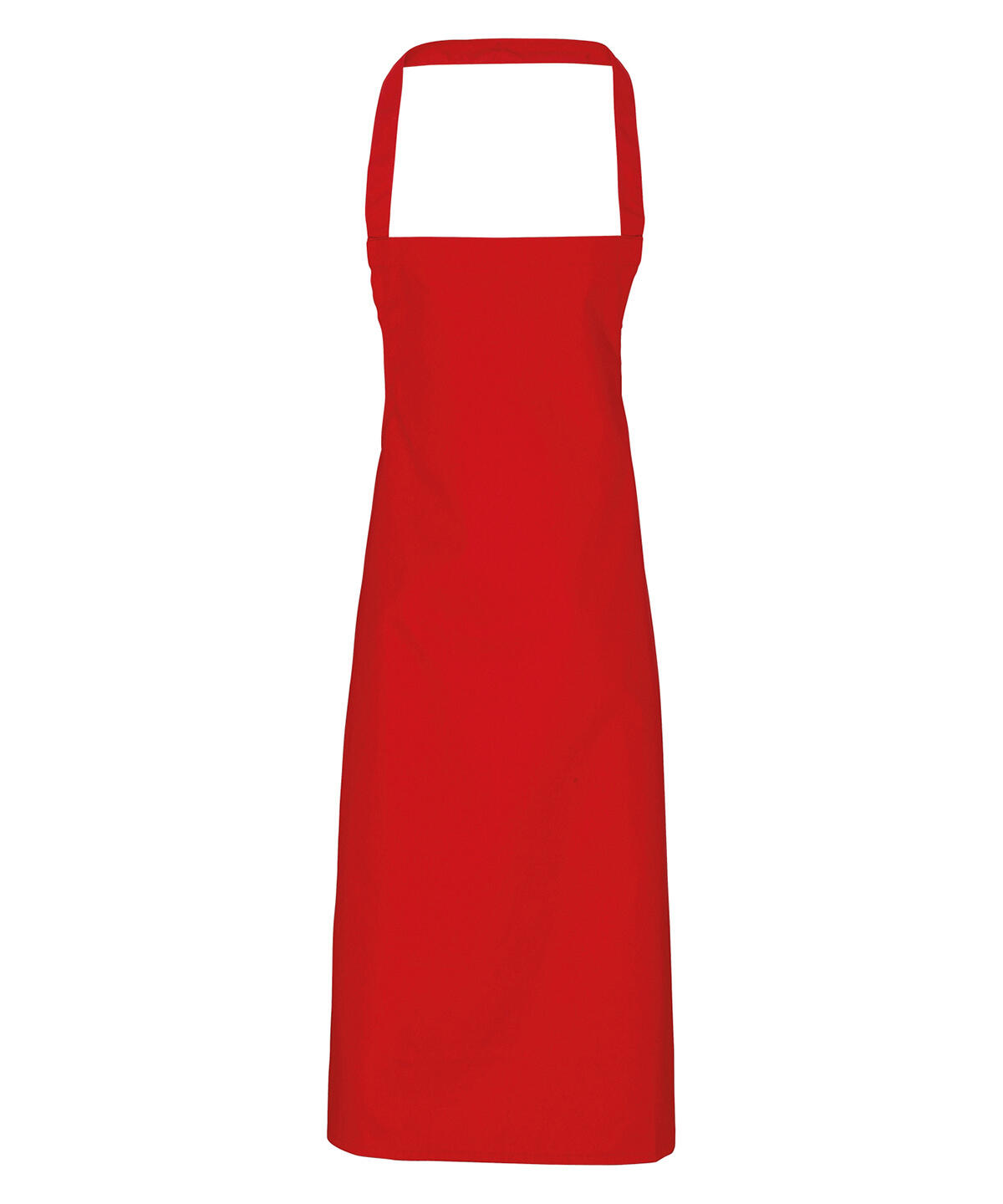 Premier PR102 100% Organic Cotton Bib Apron Red