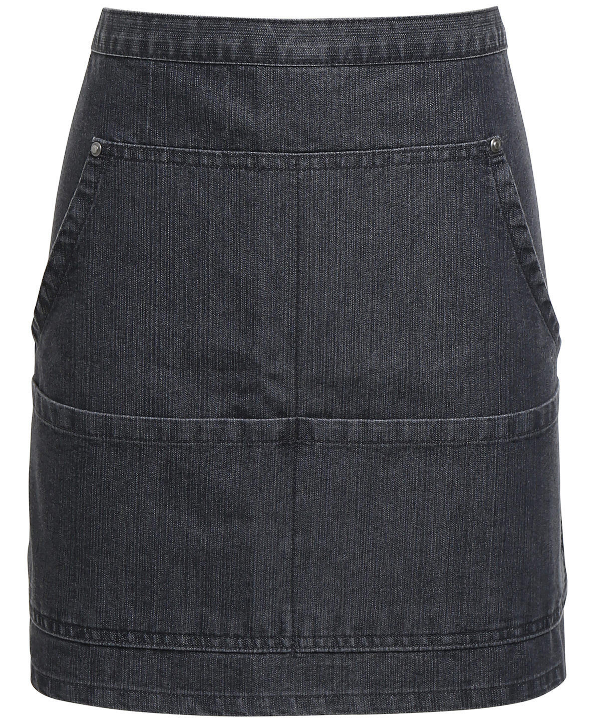 Premier PR125 Jeans stitch denim waist apron Black