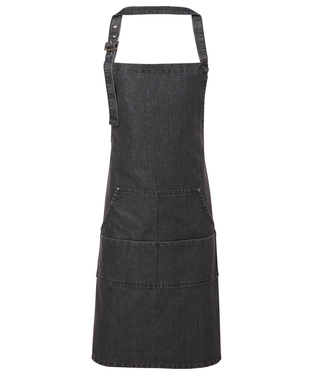 Premier PR126 Jeans stitch bib apron Black