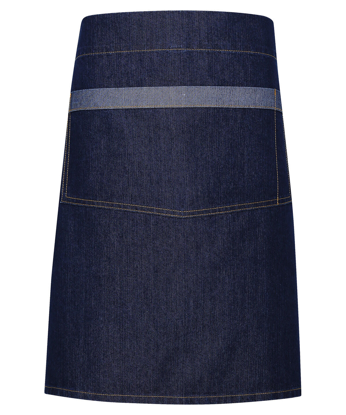 Premier PR128 Domain contrast denim waist apron Blue