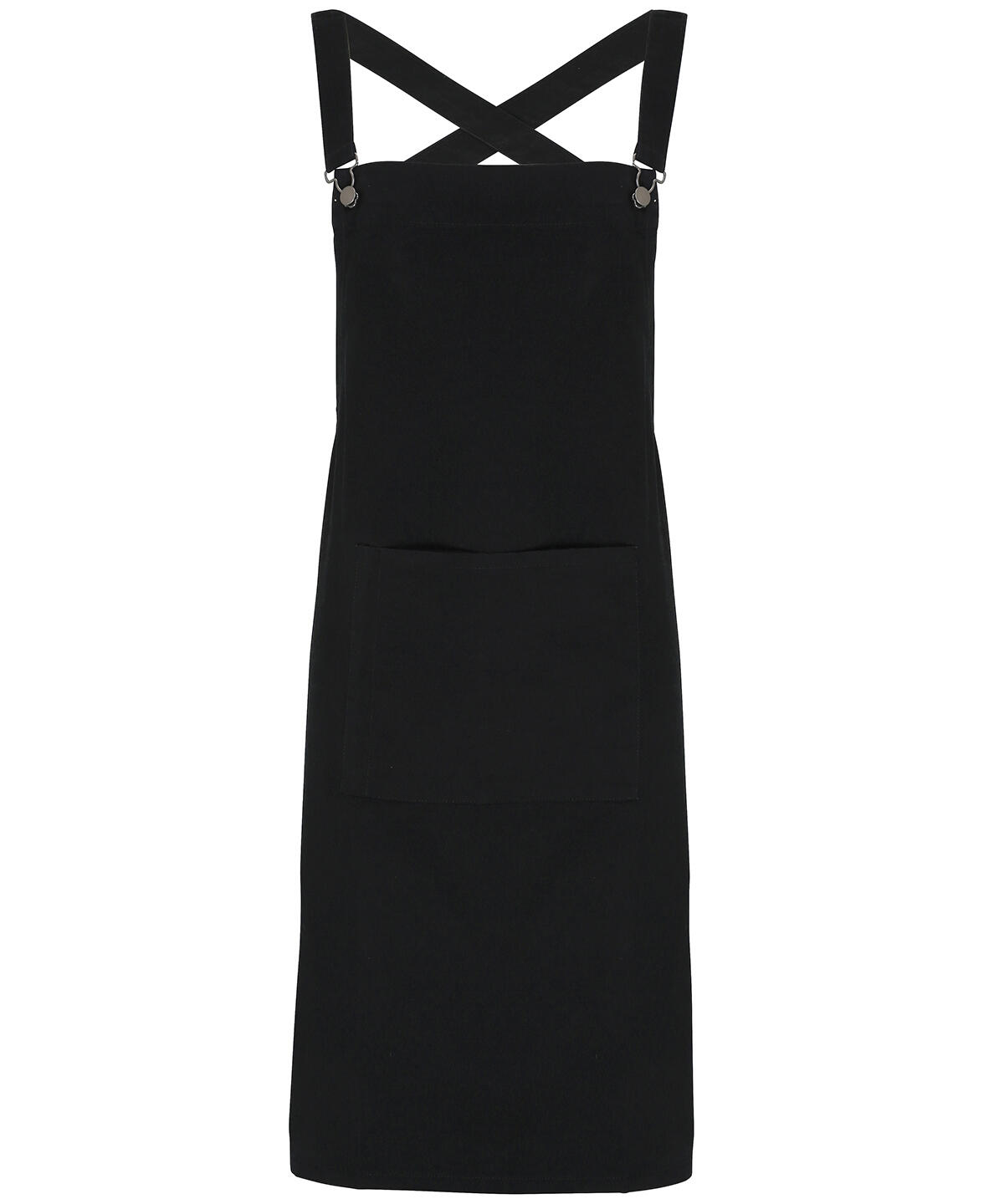 Premier PR129 Cross back 'barista' bib apron Black
