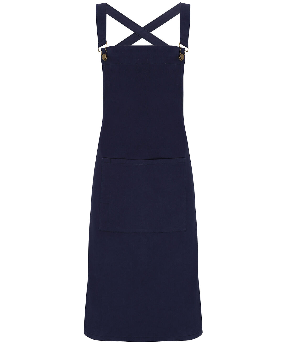 Premier PR129 Cross back 'barista' bib apron Blue