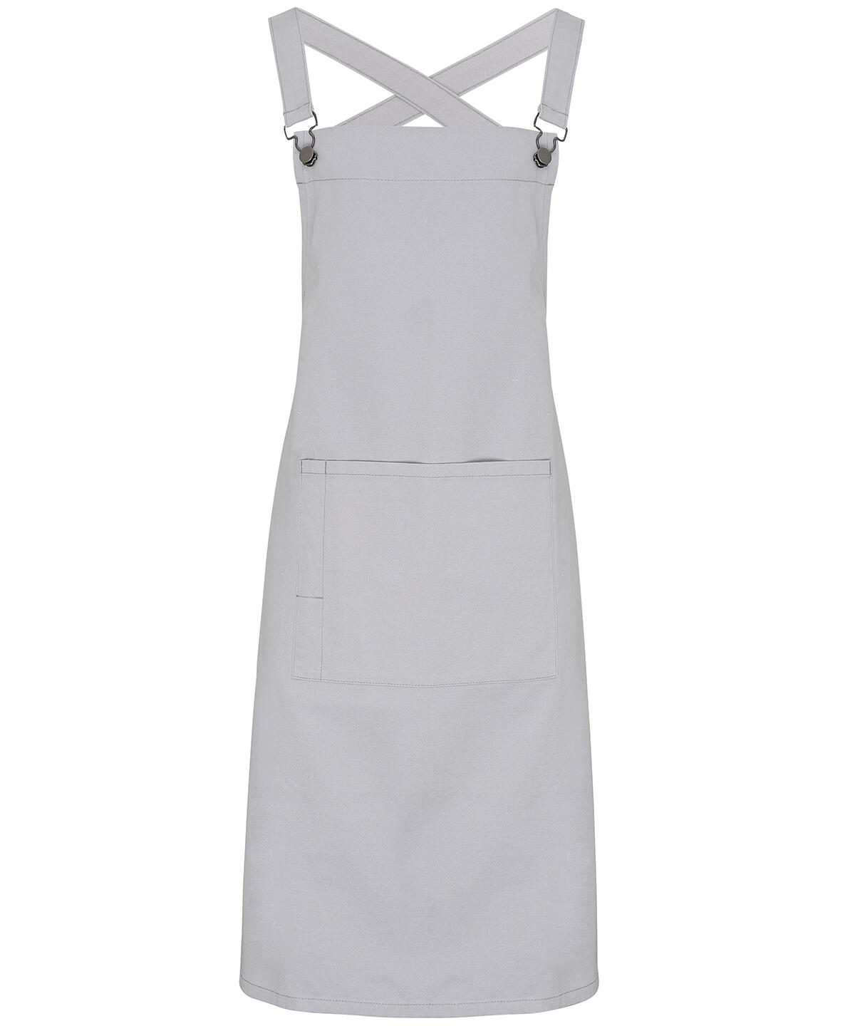 Premier PR129 Cross back 'barista' bib apron Grey