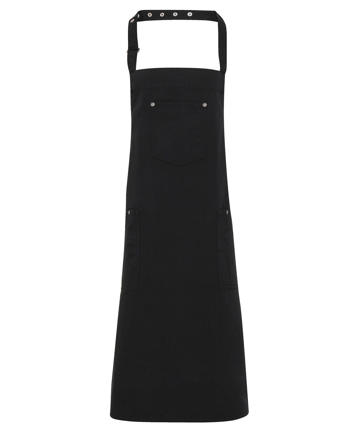 Premier PR132 Chino cotton bib apron Black