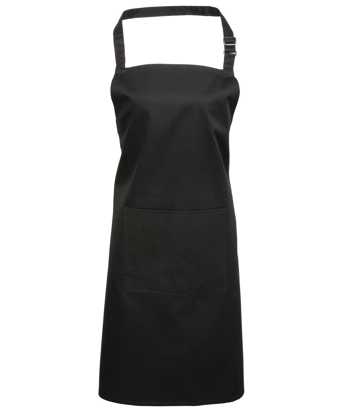 Premier PR154 Colours bib apron with pocket Black