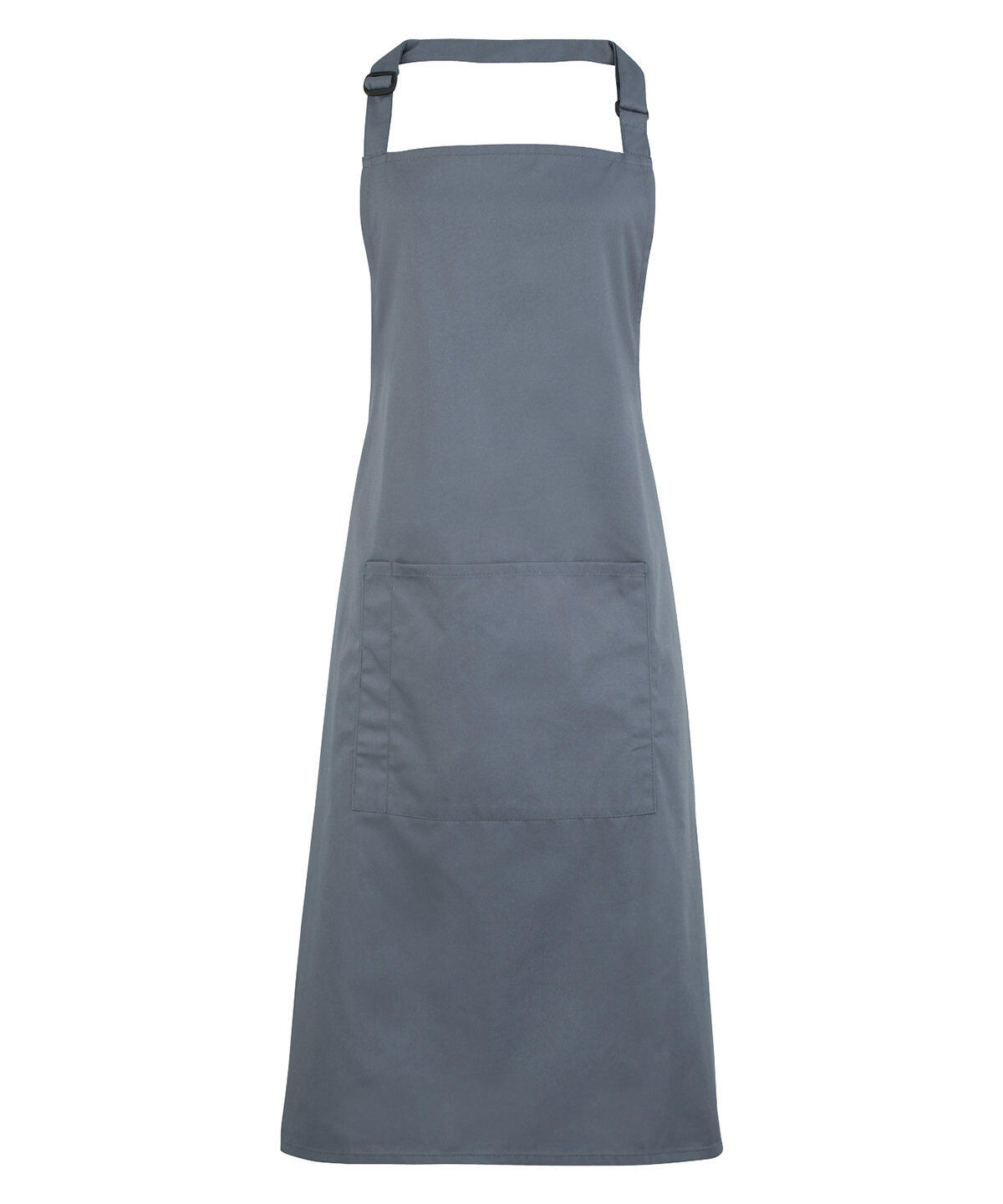 Premier PR154 Colours bib apron with pocket Grey