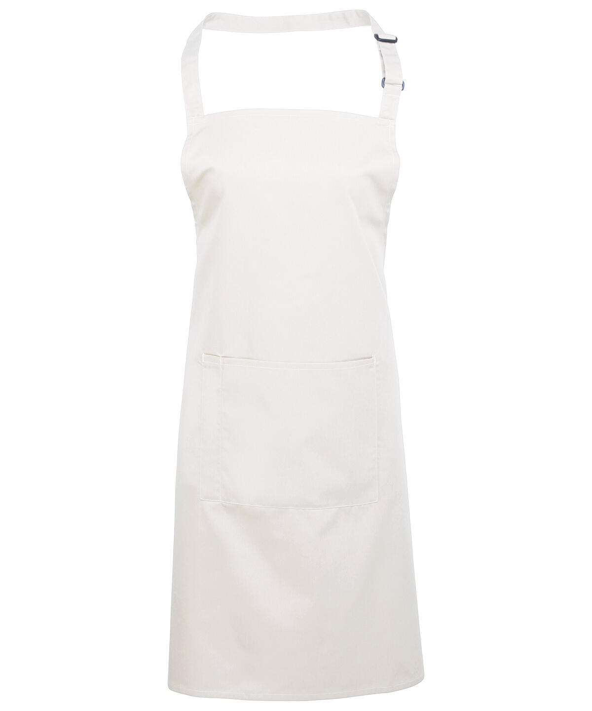 Premier PR154 Colours bib apron with pocket White