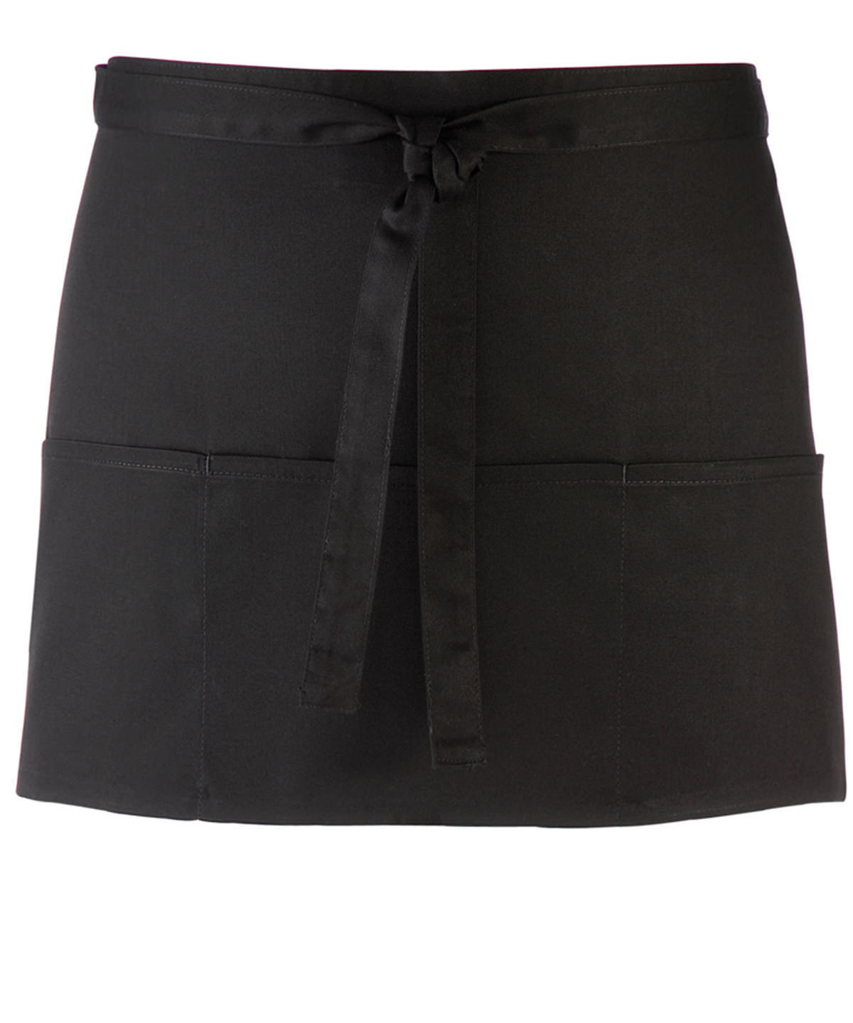 Premier PR155 Colours 3-pocket apron Black