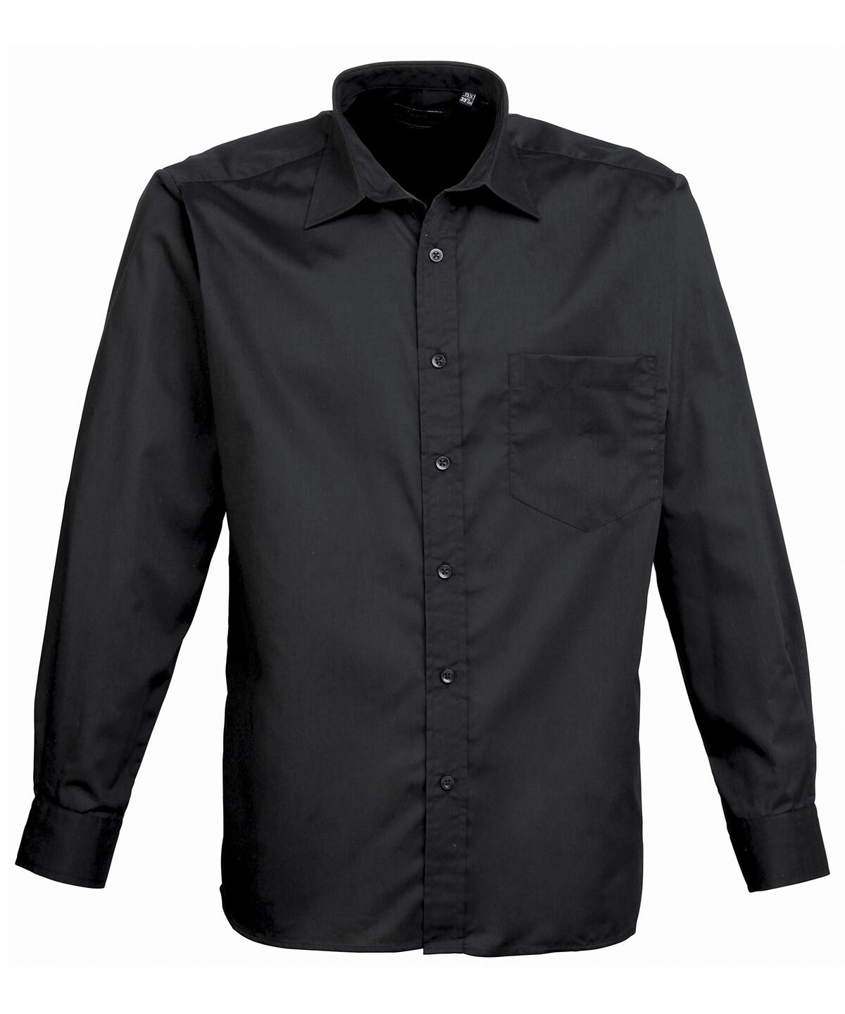 Premier PR200 Long sleeve poplin shirt Black