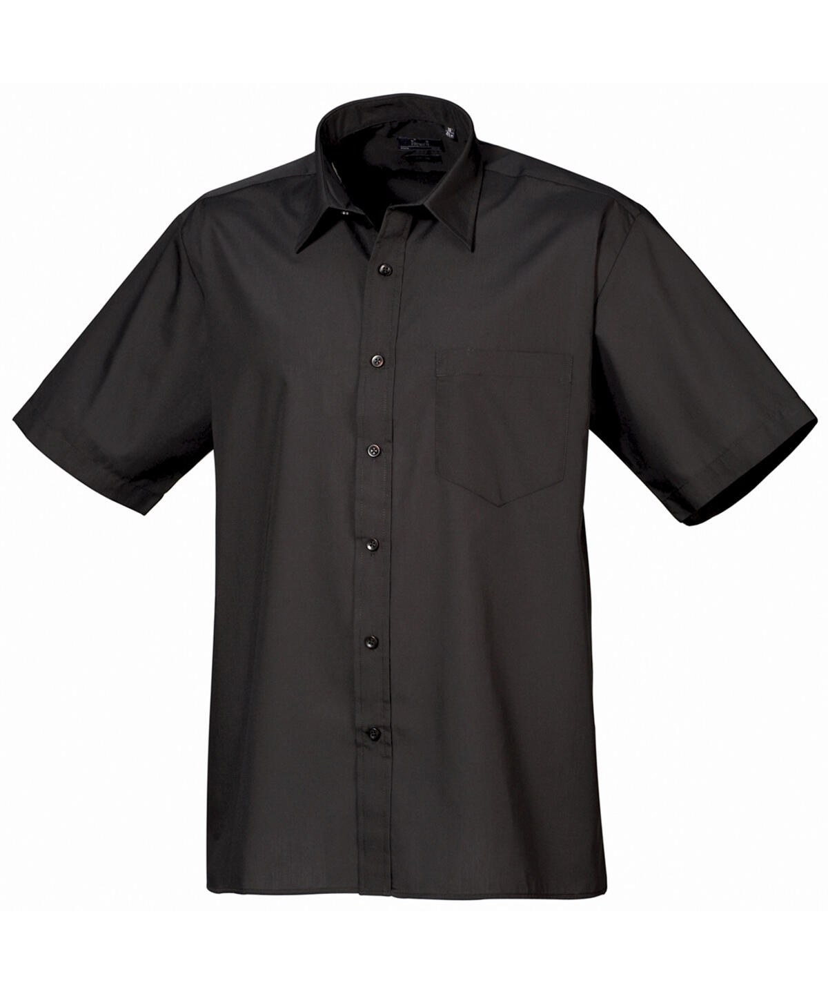 Premier PR202 Short sleeve poplin shirt Black