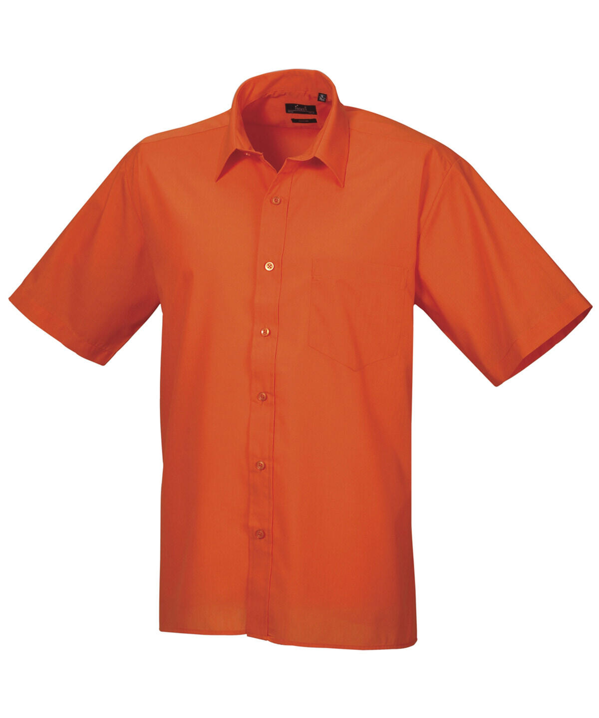 Premier PR202 Short sleeve poplin shirt Orange