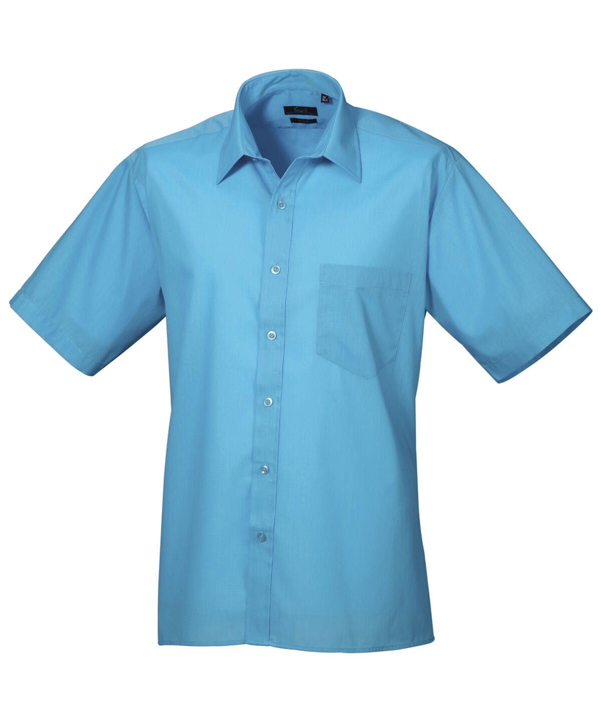 Premier PR202 Short sleeve poplin shirt Blue