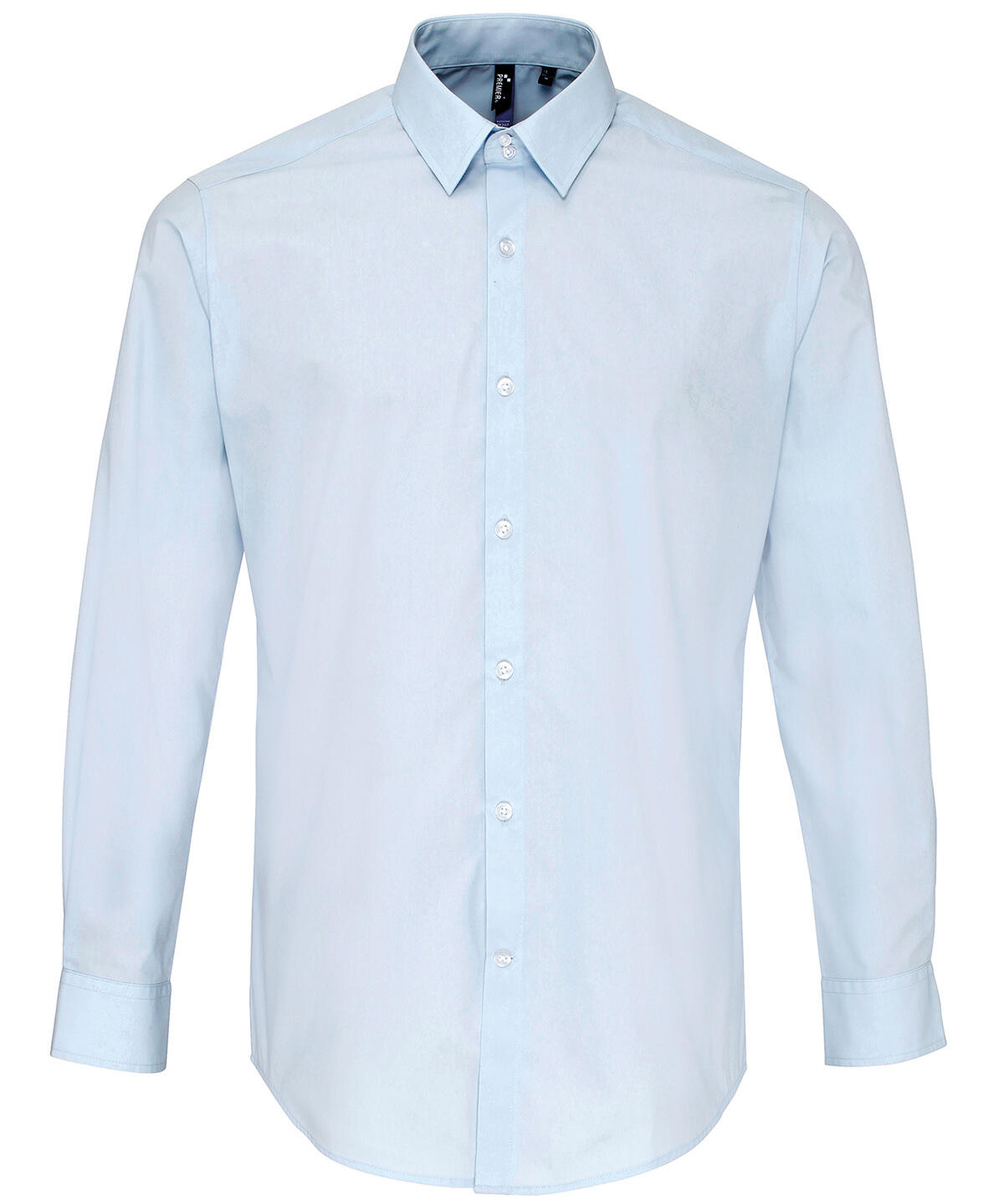 Premier PR207 Supreme poplin long sleeve shirt Blue