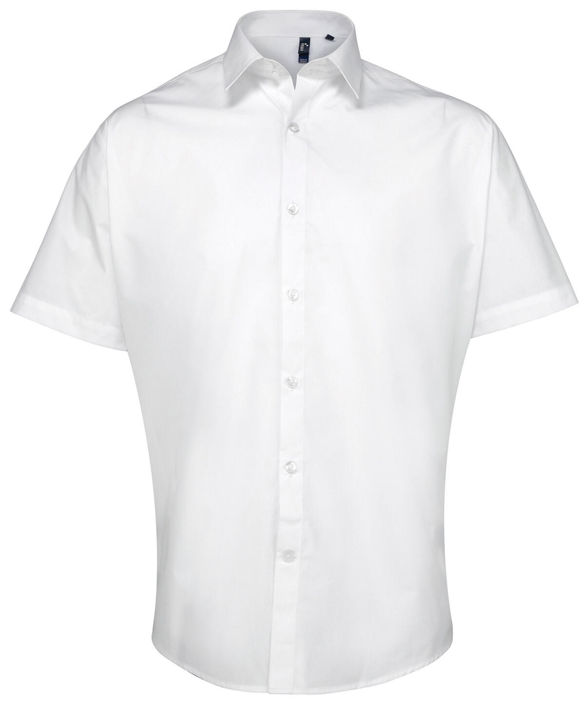 Premier PR209 Supreme poplin short sleeve shirt White