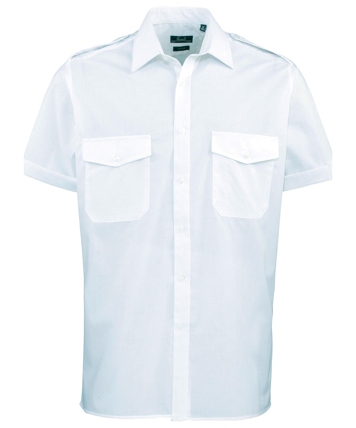 Premier PR212 Short sleeve pilot shirt Blue