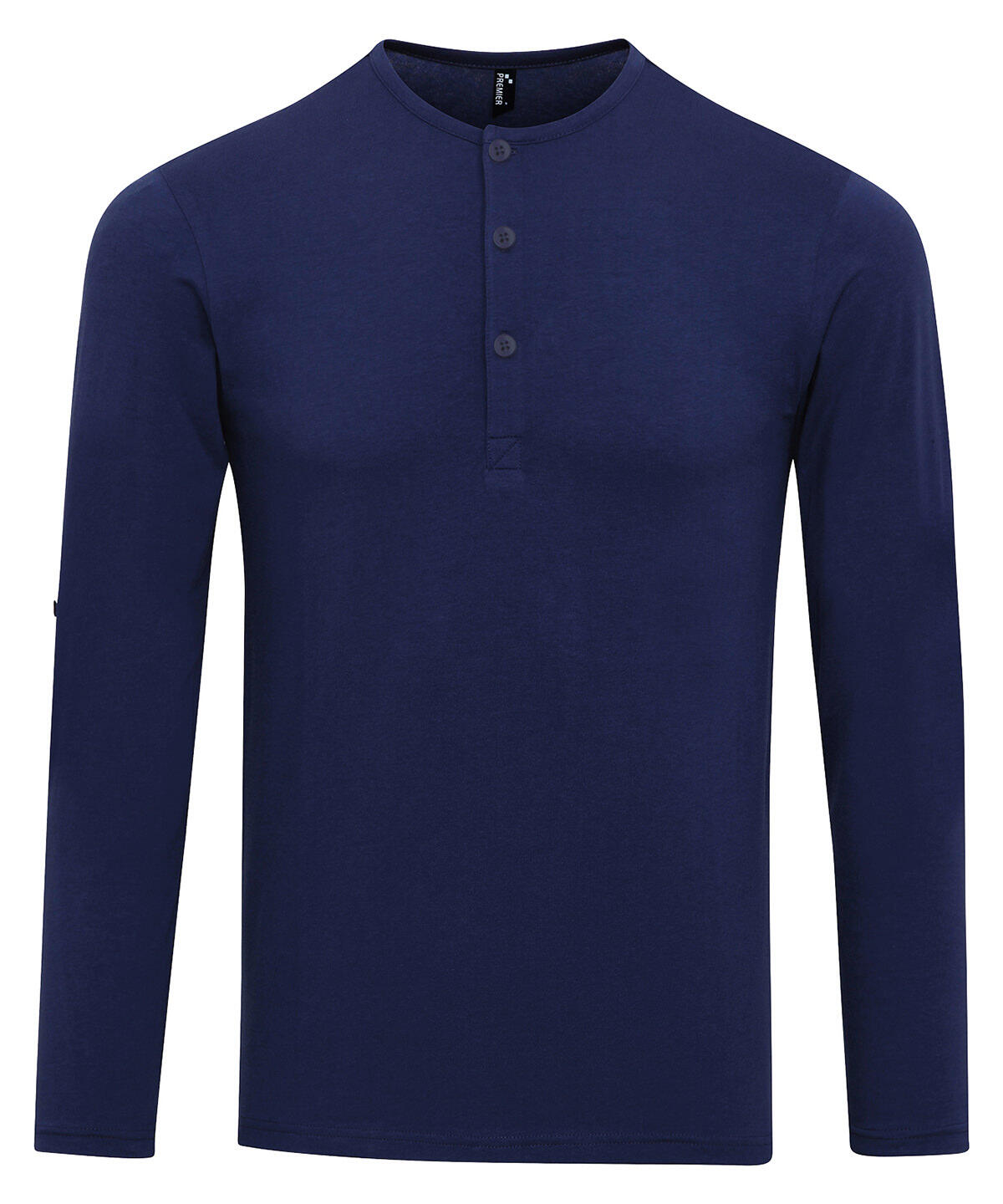Premier PR218 Long John roll-sleeve tee Blue