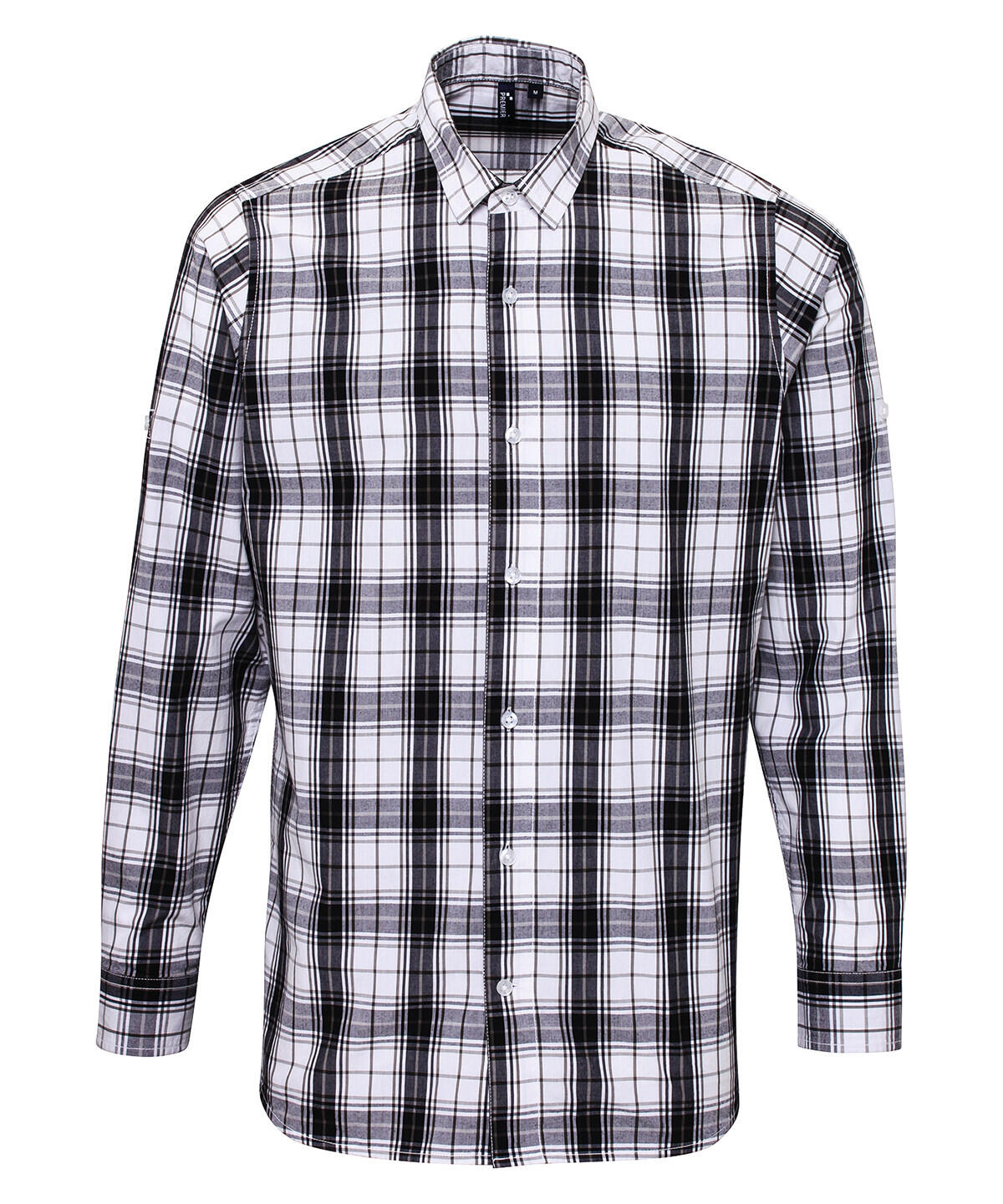 Premier PR254 Ginmill check cotton long sleeve shirt Pattern