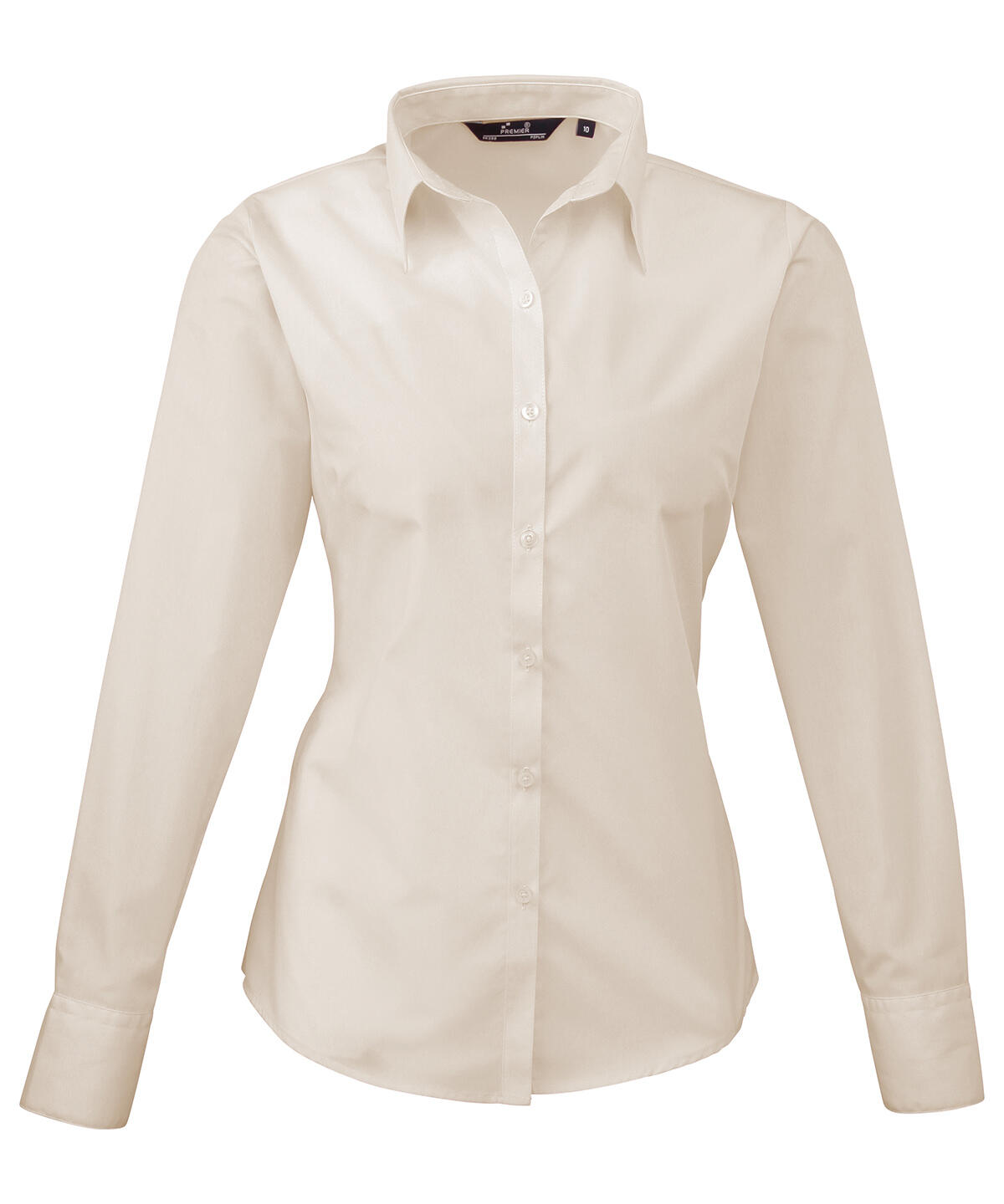 Premier PR300 Women's poplin long sleeve blouse Neutral
