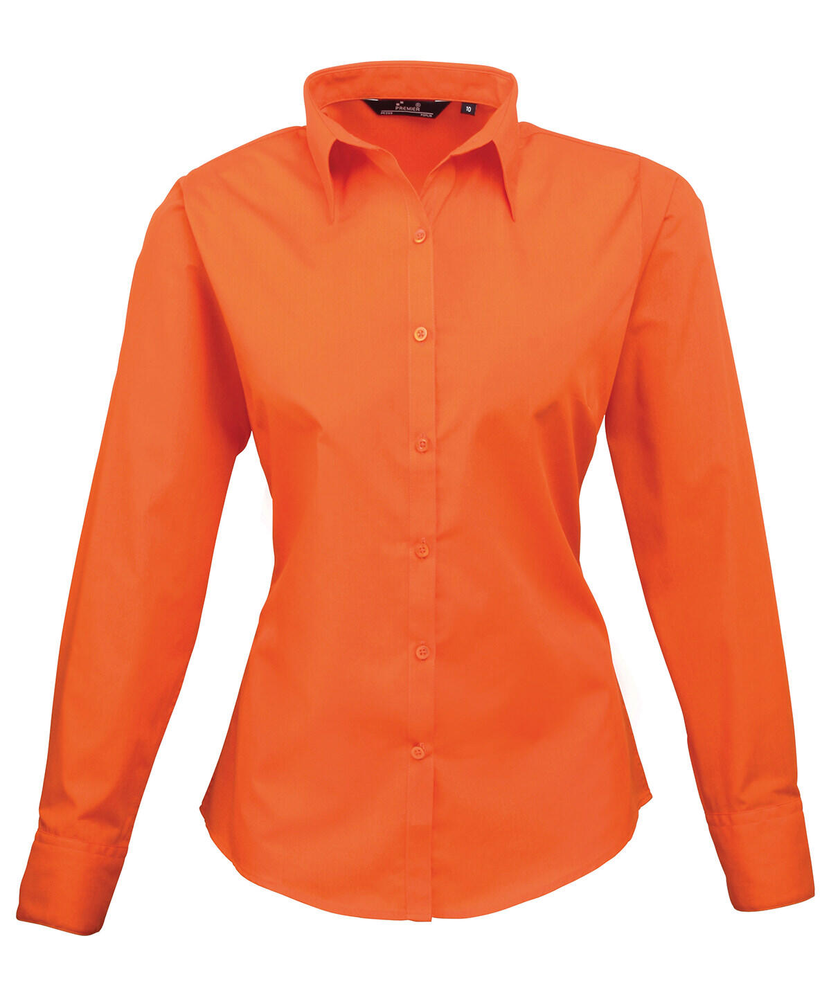 Premier PR300 Women's poplin long sleeve blouse Orange